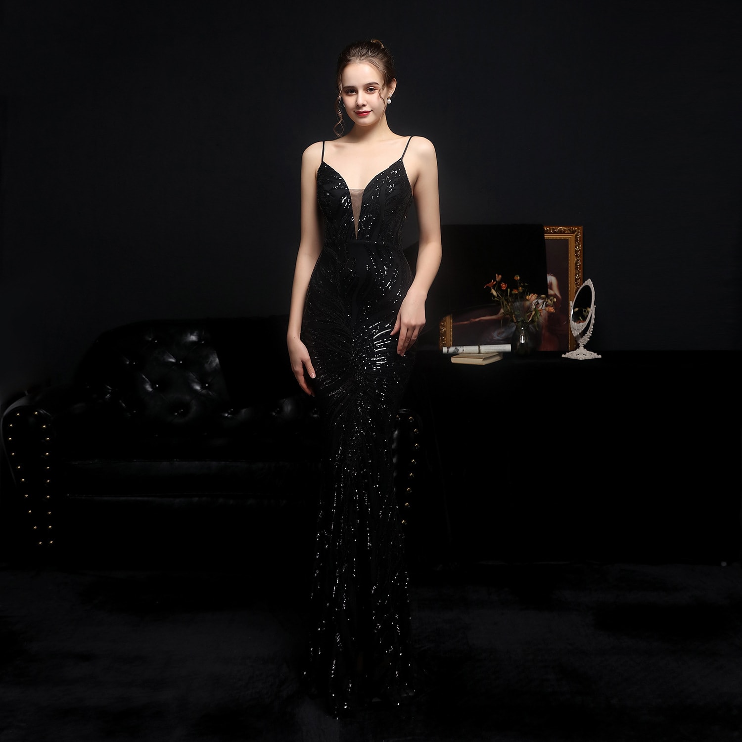  New Sequined Mermaid Evening Dress view 2