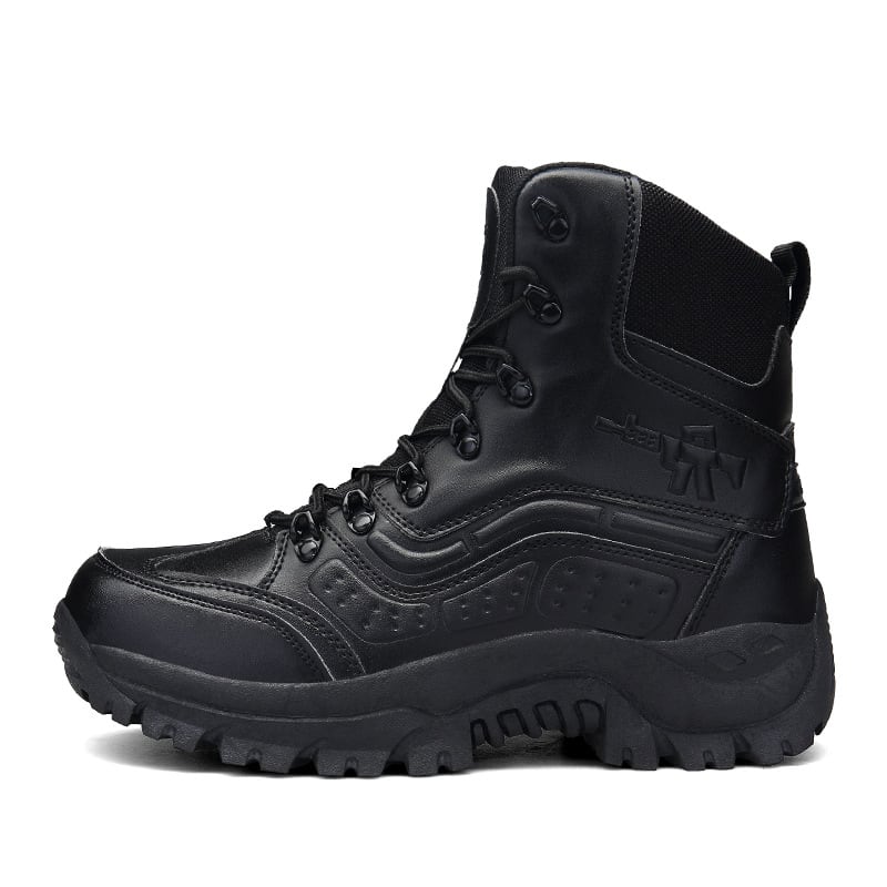 Large size high top outdoor military boots view 4