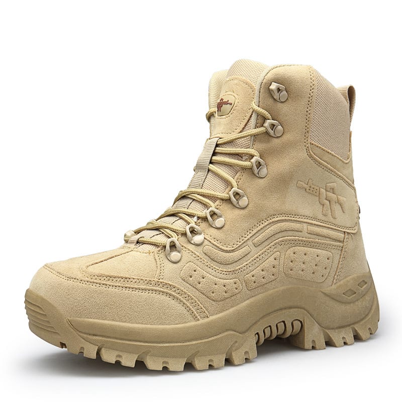 Large size high top outdoor military boots view 5