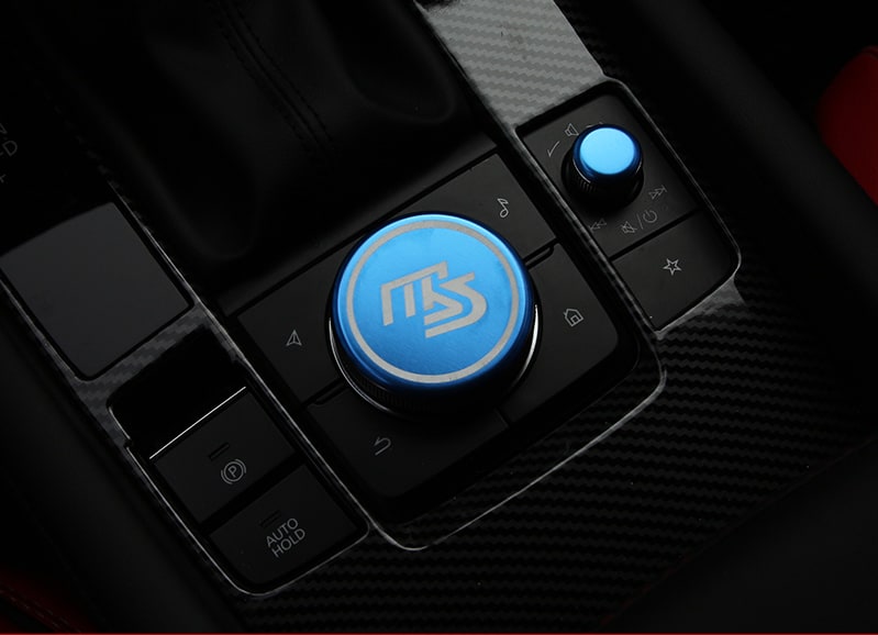 Central control knob sticker view 7
