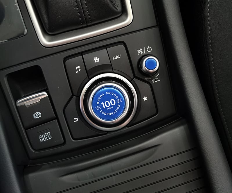 Central control knob sticker view 8