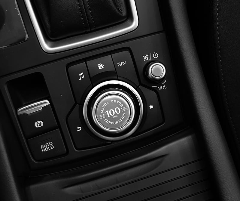 Central control knob sticker view 5