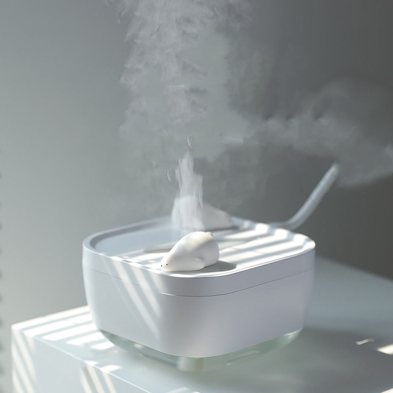 Large Capacity Ultrasonic Humidifier USB Cute Polar Bear Touch Button Mist Maker  view 4