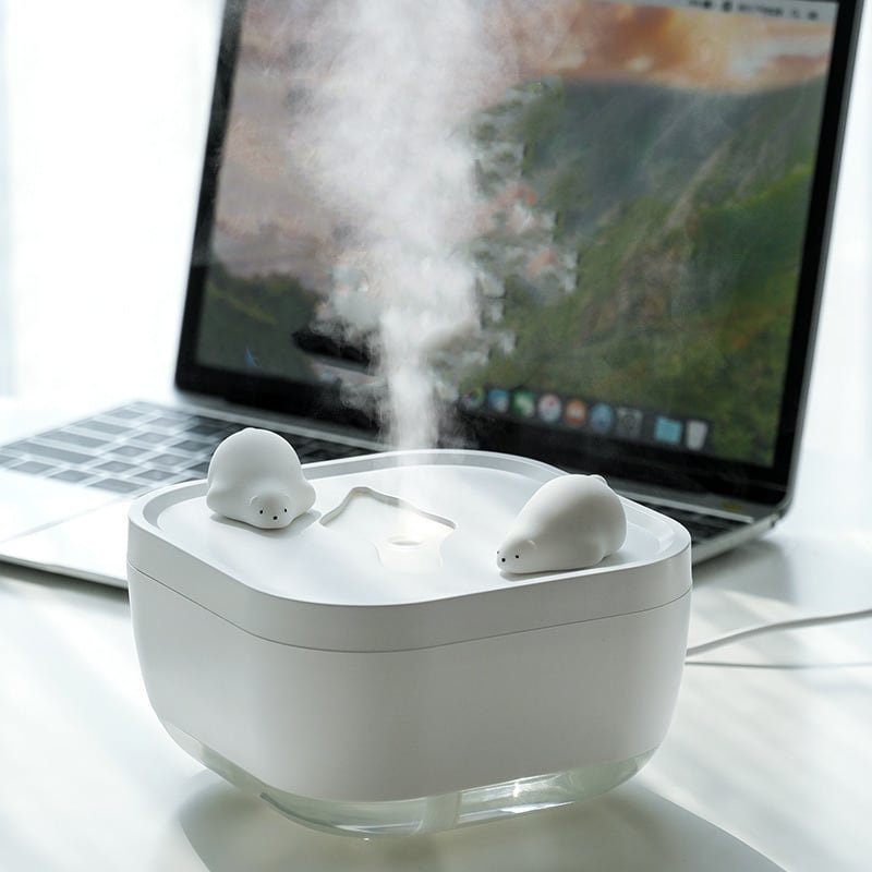 Large Capacity Ultrasonic Humidifier USB Cute Polar Bear Touch Button Mist Maker  view 5
