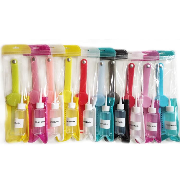 Outdooor Silicone Wristband Hand Sanitizer Disinfectant Bracelet view 2
