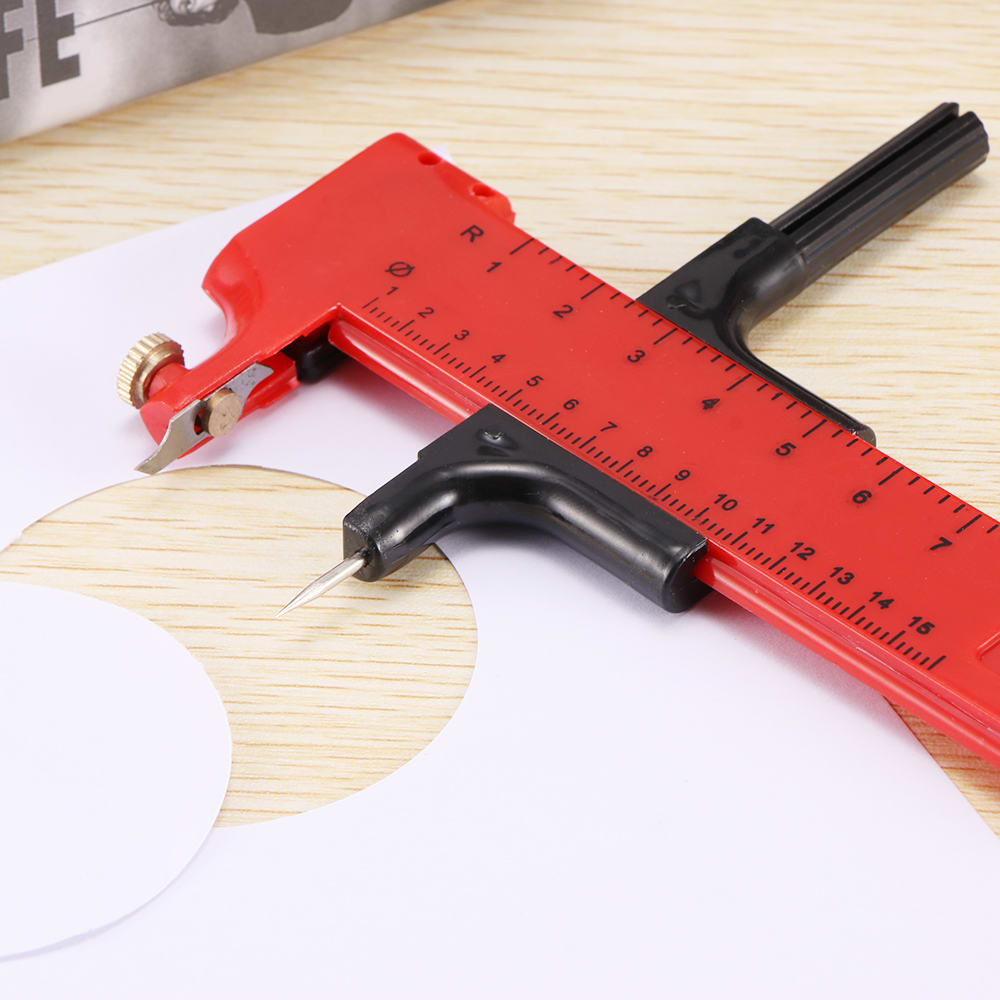 Multi-function compass cutter for drawing plastic compass view 5