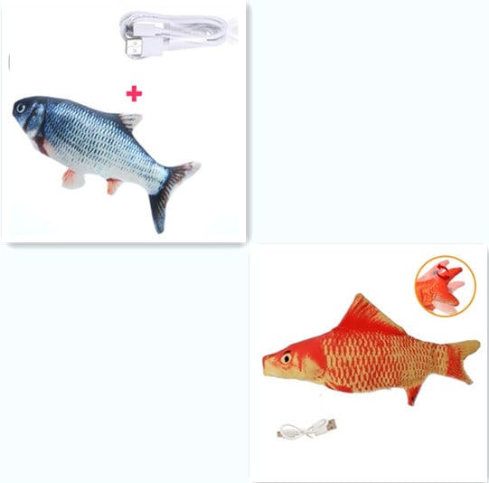 Electric Funny Cat Simulation Fish Beating Usb Jumping Cat Toy view 20