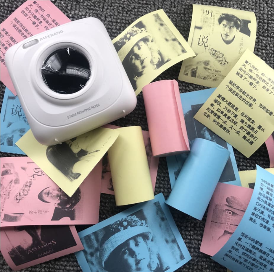PerPage Mini Wireless Portable Thermal Printer paper view 2