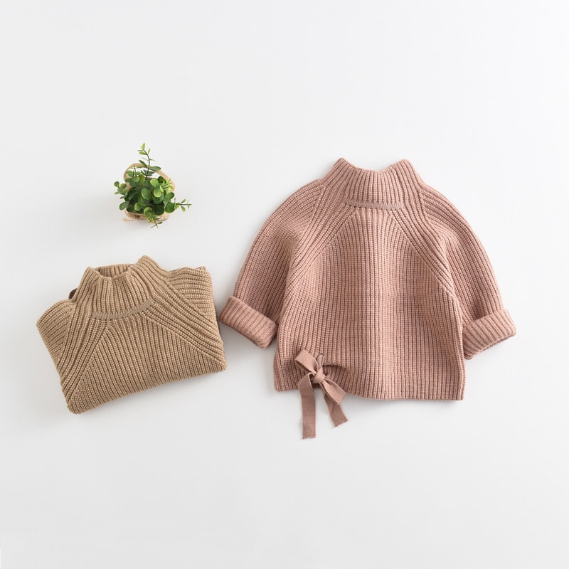 Knit sweater cardigan girl winter clothing view 3