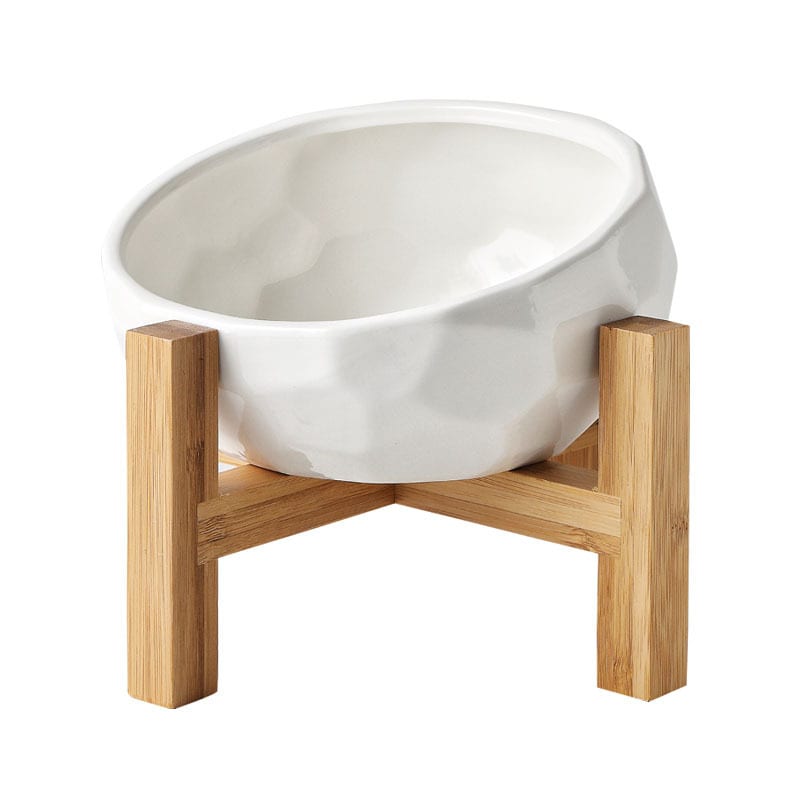 Pet bowl oblique mouth cat bowl food bowl dog bowl method bucket food bowl view 4