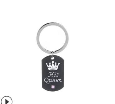 Her King & His Queen Couple Necklaces view 6