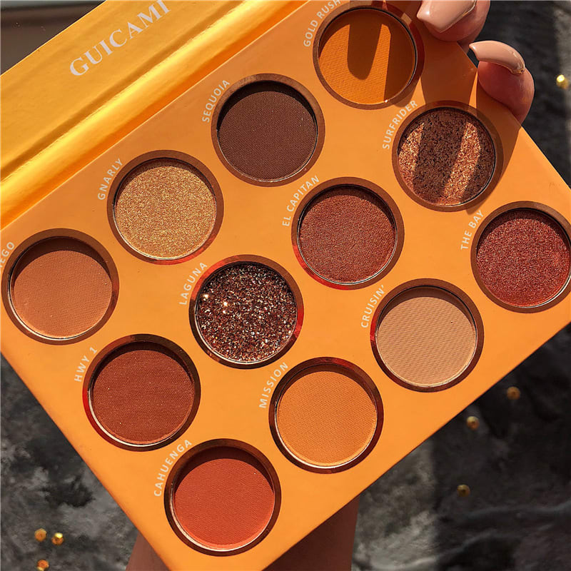 California love sunset plate 12 color eye shadow plate view 2