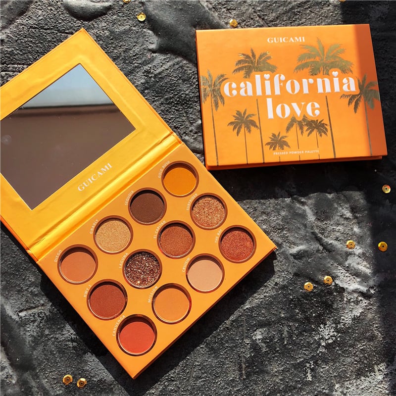 California love sunset plate 12 color eye shadow plate view 4