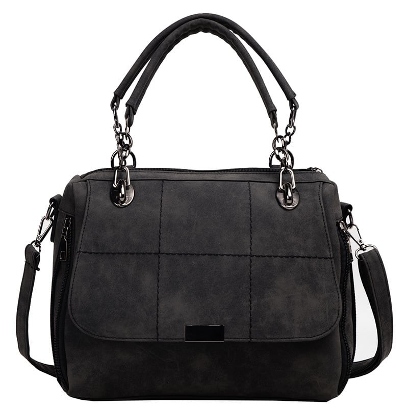Matte Women  Scrub Female Shoulder Bags Large Capacity Matcha Green PU Leather Lady Totes Boston Bag for Travel Hand Bags view 4