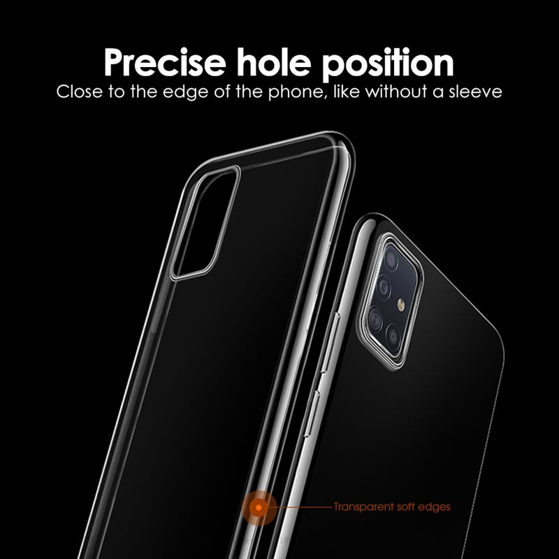 Air bag transparent soft silicone mobile phone case view 2