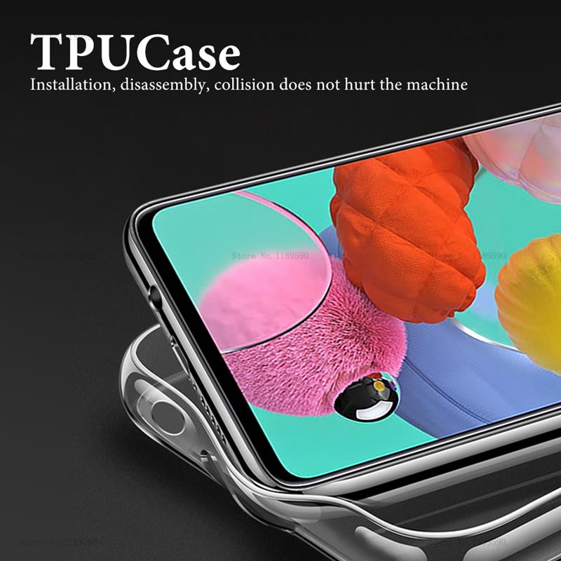 Air bag transparent soft silicone mobile phone case view 3