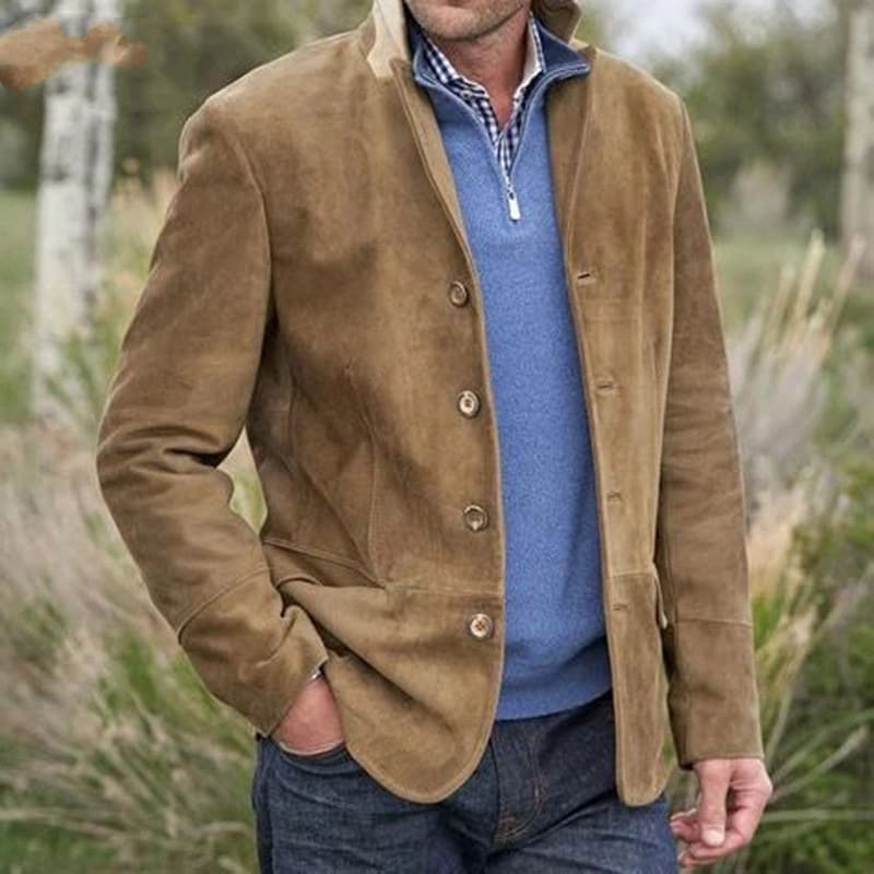 European And American Men's New Retro Casual Jacket view 9