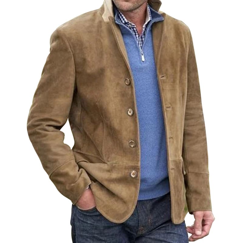 European And American Men's New Retro Casual Jacket view 10