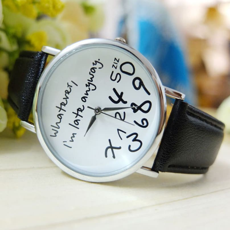 Fashion Casual Geneva Women's Belt Watch Irregular Digital Men's Watch Leather Belt Watch view 3