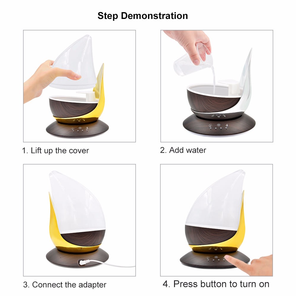 Creative Water Drop Aroma Diffuser Home Ultra-quiet view 2