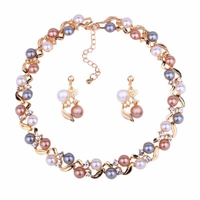 Necklace and Earrings Set Lady Temperament All-match Jewelry Set view 4