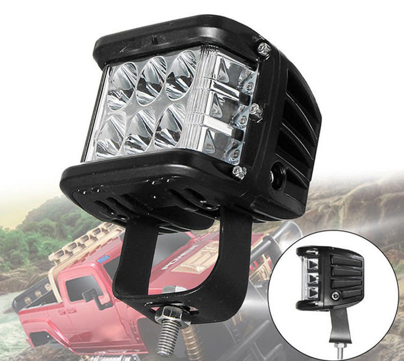 Motorcycle side flash 36W work light view 2
