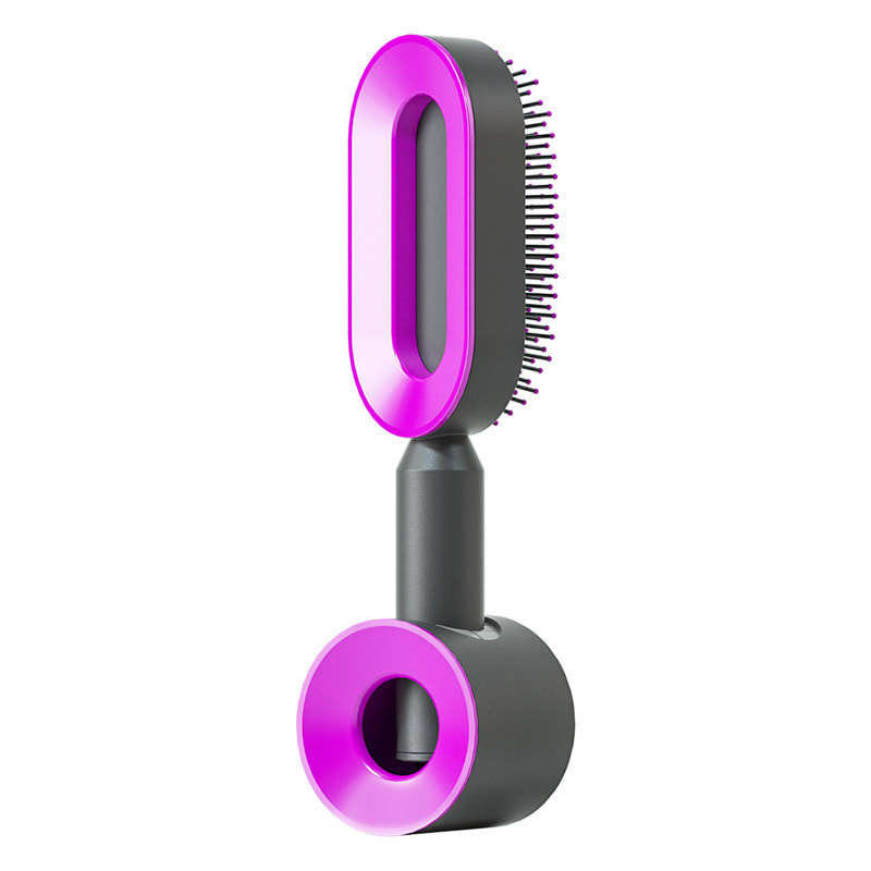 Self Cleaning Hair Brush For Women One-key Cleaning Hair Loss Airbag Massage Scalp Comb Anti-Static Hairbrush view 20