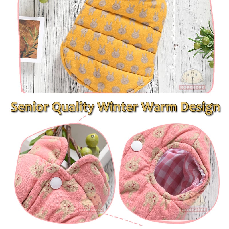 Dog Clothes Wear Warm Cotton Coat On Both Sides Of Vest view 2