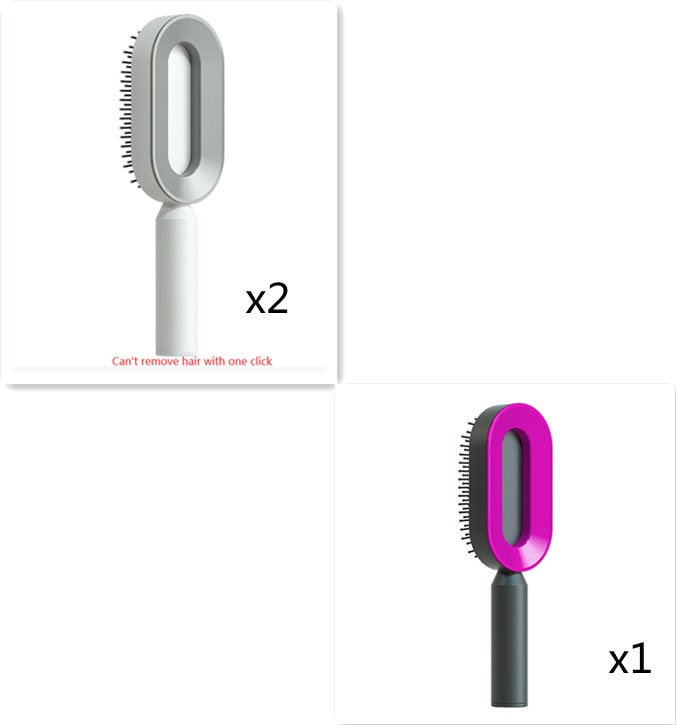 Self Cleaning Hair Brush For Women One-key Cleaning Hair Loss Airbag Massage Scalp Comb Anti-Static Hairbrush view 53