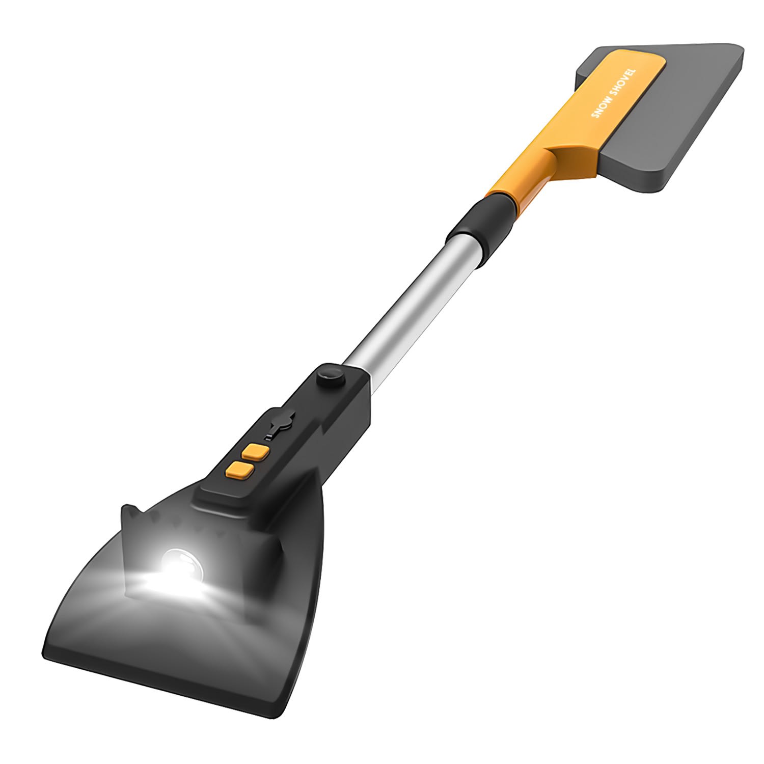 1Pc 3 In 1 Car Snow Removal Shovel With Lights Car Snow Removal Tool Telescopic Windshield Ice Scraper Snow Brush Shovel view 6