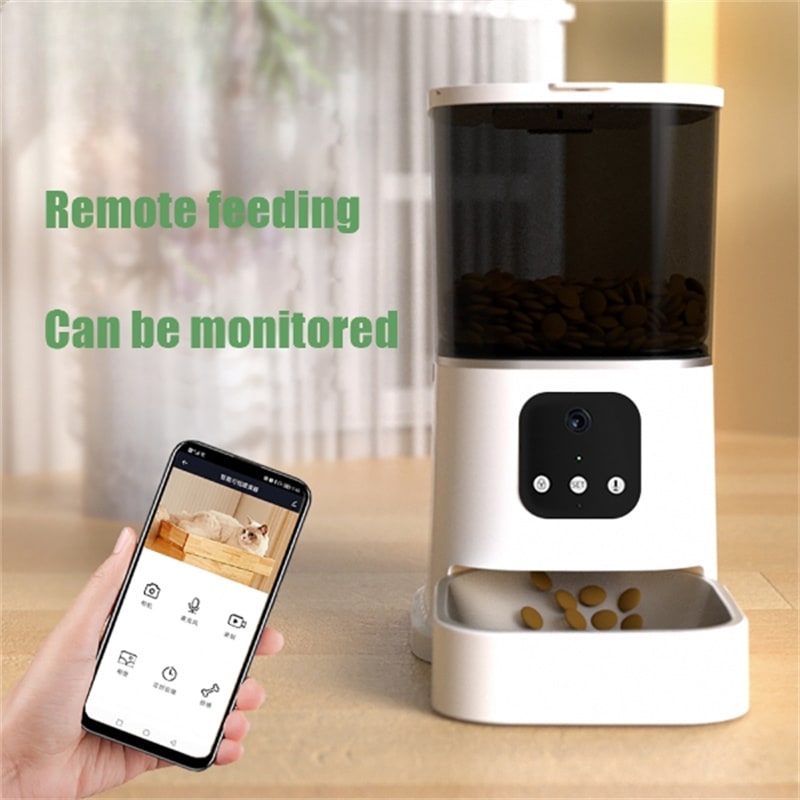 Pet Automatic Feeder Large Capacity Smart Voice Recorder APP Control Timer Feeding Cat Dog Food Dispenser With WiFi Pet Bo view 12