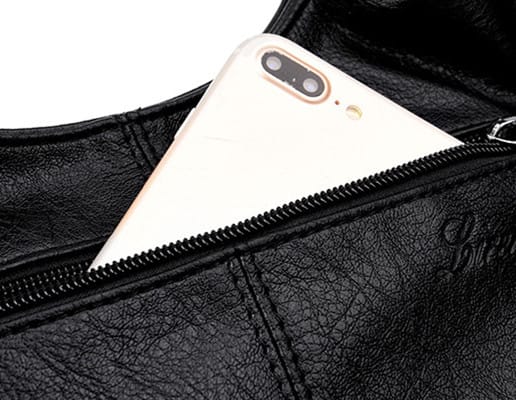 Lightweight Splicing Soft Leather Large Capacity Fashionable Mother Bag view 2