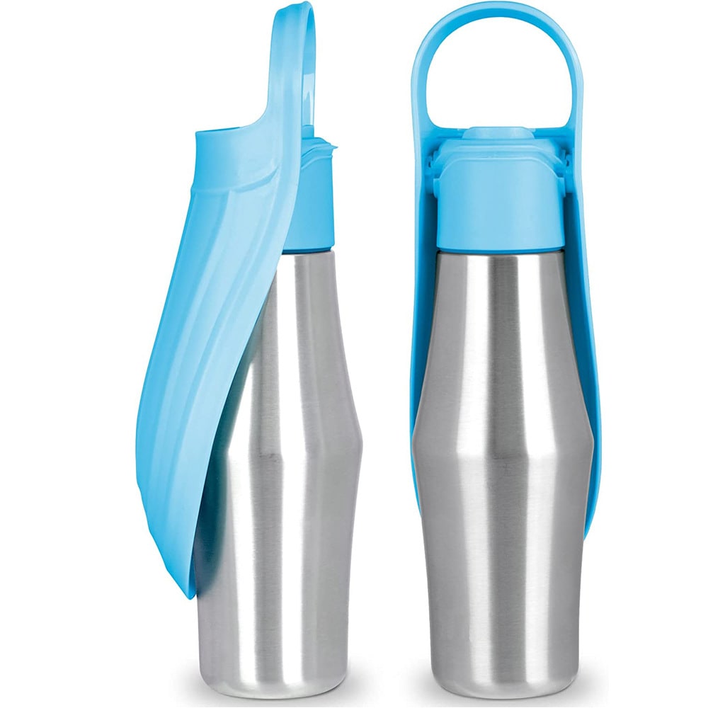 New Portable Pet Dog Water Bottle Soft Silicone Leaf Design For Dog Pets Outdoor Travel Drinking Bowls Water Dispenser view 9