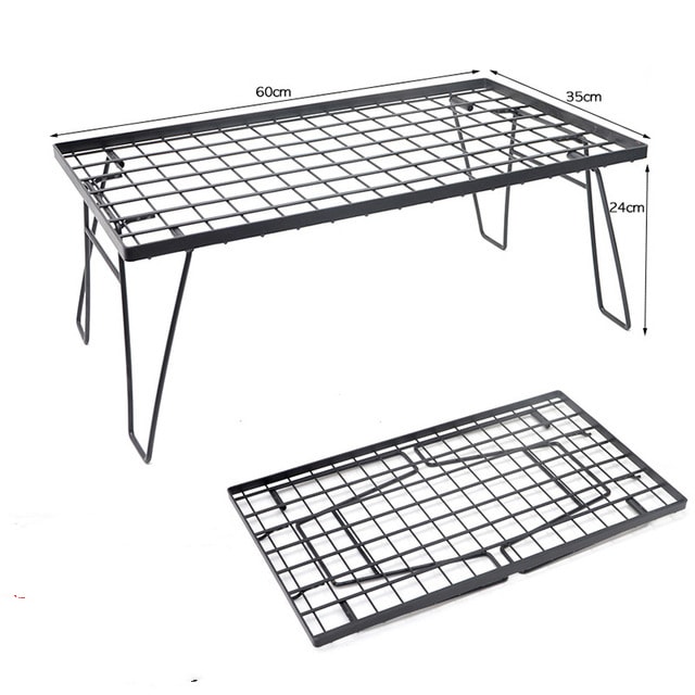 Outdoor Camping Iron Lamp Rack For Mountain Customers view 5