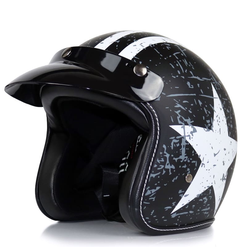 Retro Motorcycle Helmet Male Motorcycle view 16