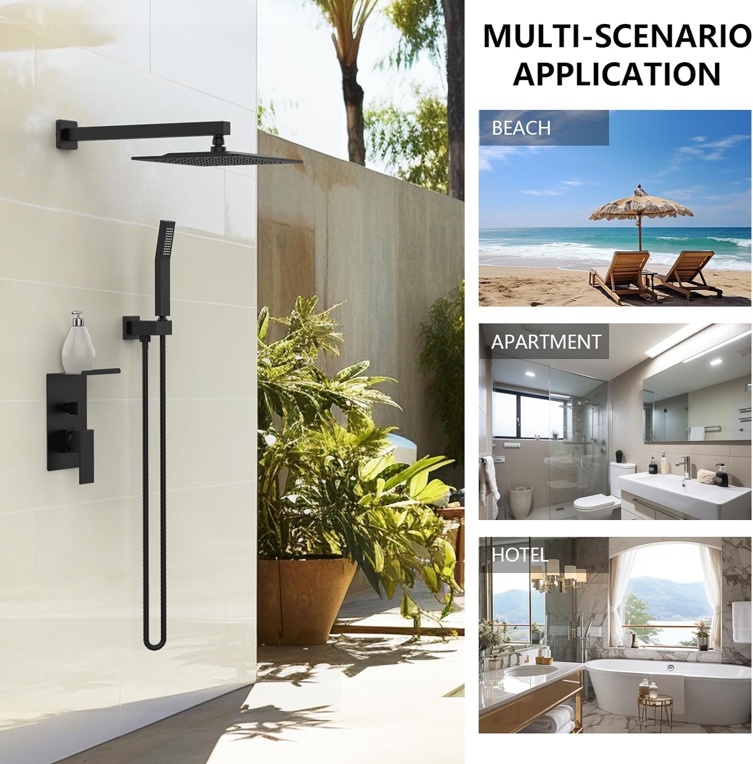 Rainwater Shower System With Storage Rack, Unable To Ship On Weekends view 6