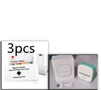 Portable Mini Thermal Label Printer Home Photo Printer Student Wrong Question Printer Bluetooth-compatible Mini Label Printer Price Tag view 77