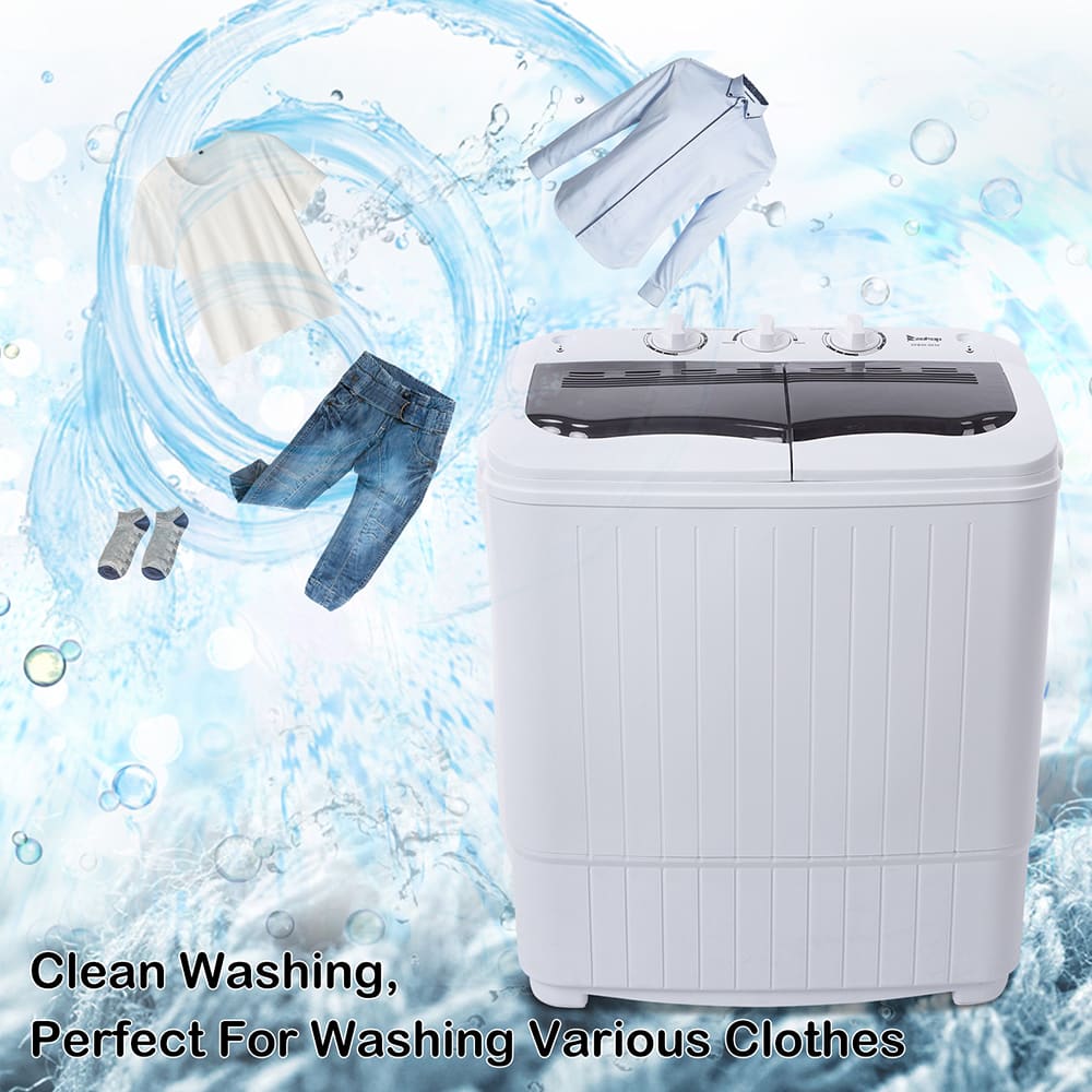 US XPB35-ZK35 14.3 Lb Washing Machine, Double Drum With Drain Pump, Plastic, Semi-Automatic view 4