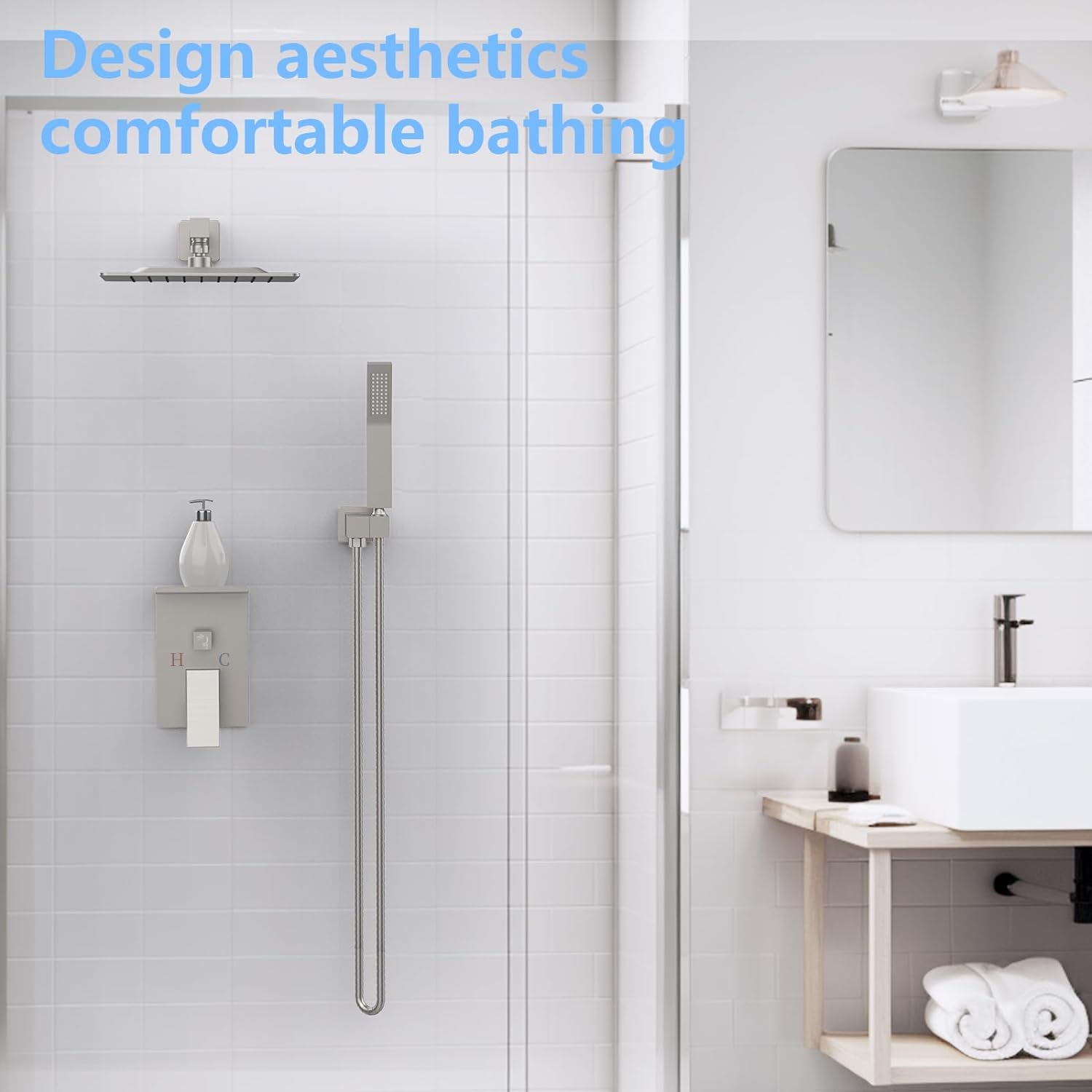 Rainwater Shower System With Storage Rack, Unable To Ship On Weekends view 7