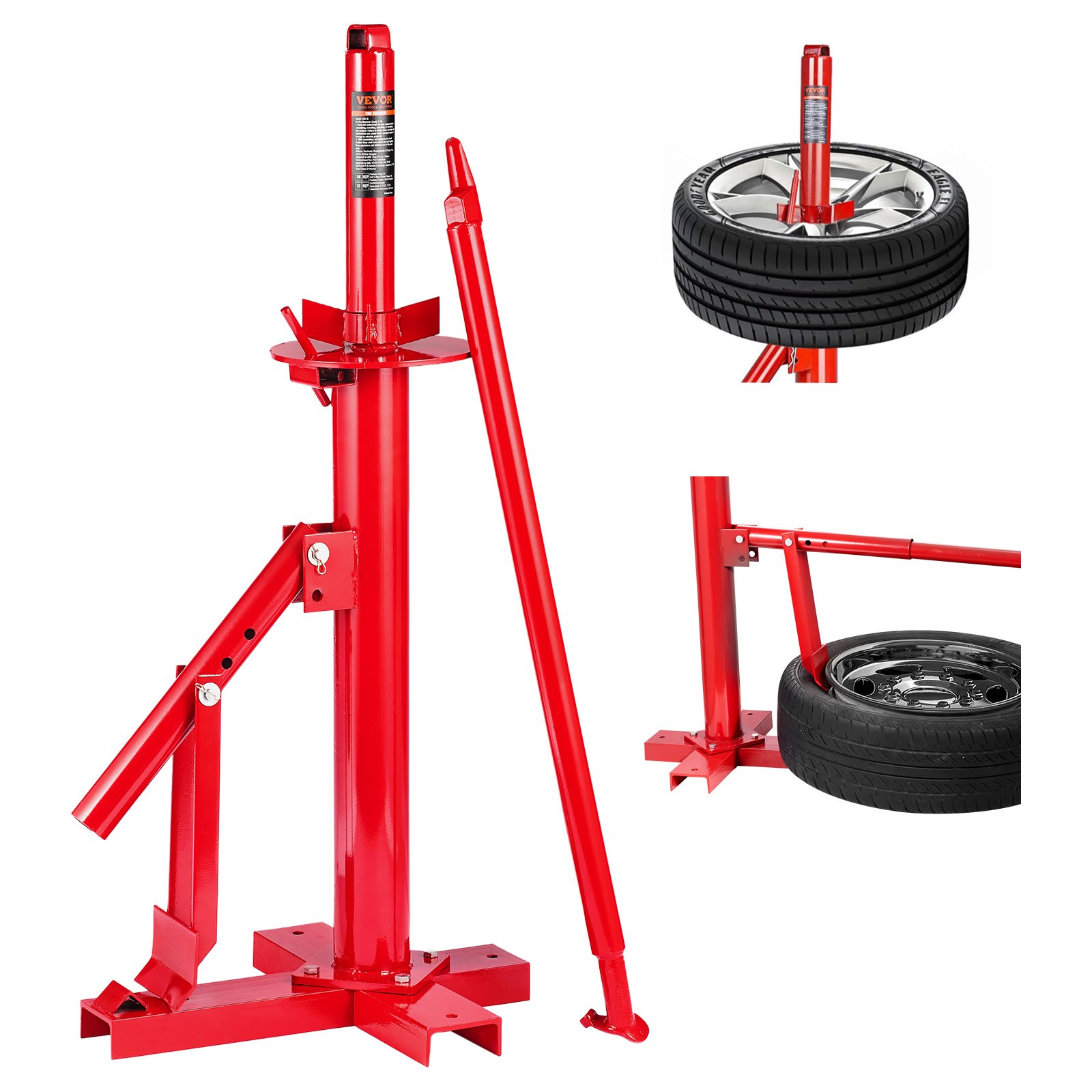 Manual Tire Changer, Portable Hand Bead Breaker Mounting Tool For 203 - 406 Mm Tires, Compatible With Car Truck Trailer, Tire Mounting Machine For Home Garage Small Auto Shop view 6