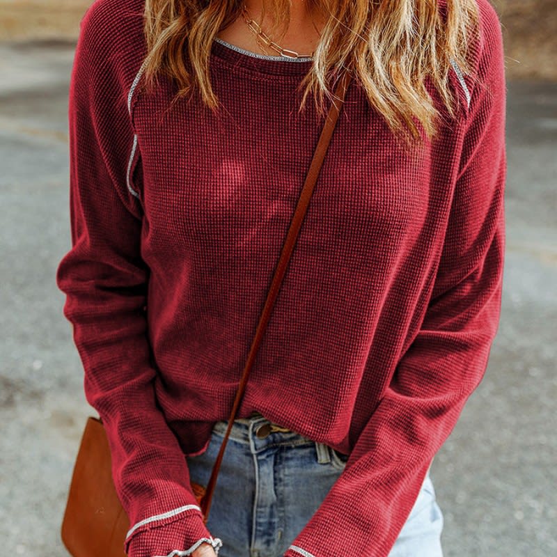 New Autumn Thin Solid Color Bottoming Shirt For Women view 4