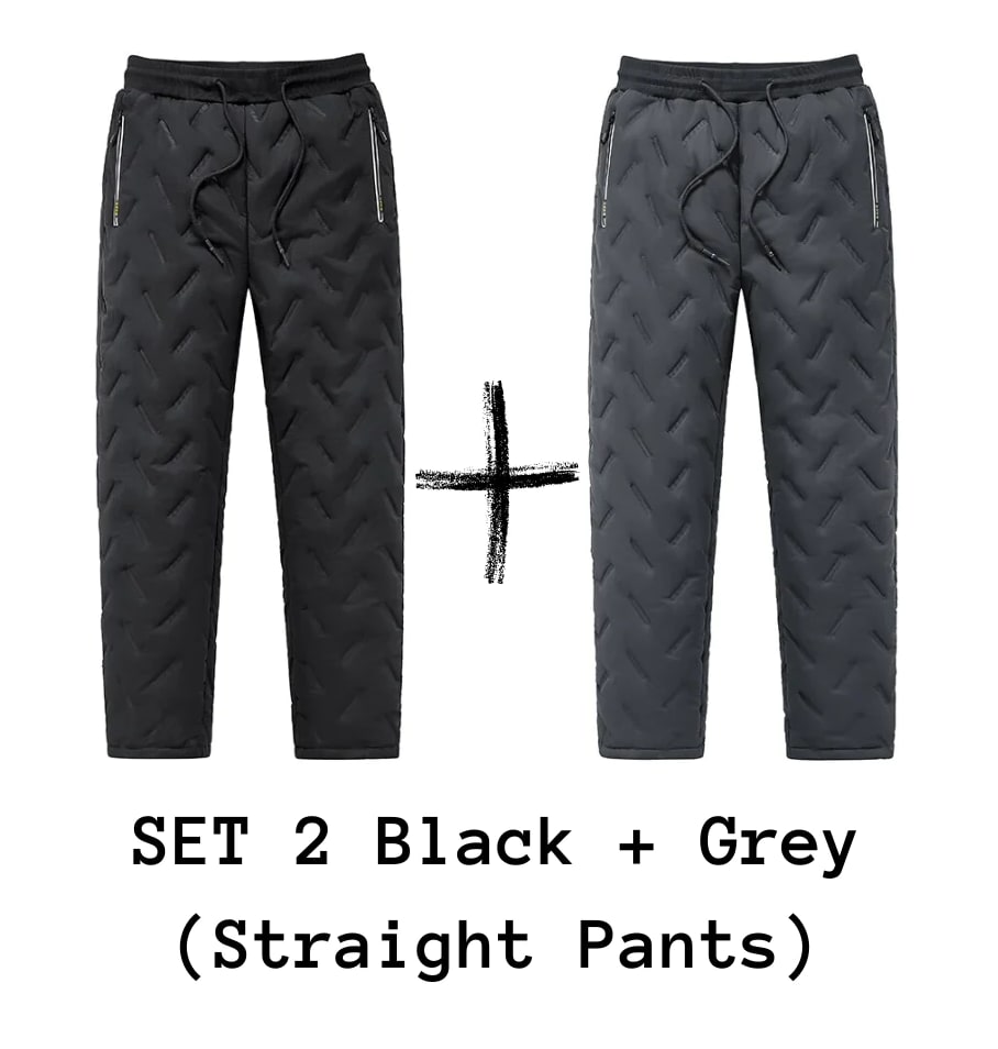 Men's Trousers Winter Velvet Thickening Loose Fleece Pants With Zip Pocket Large Size Windproof Warm Jogging Pants view 17
