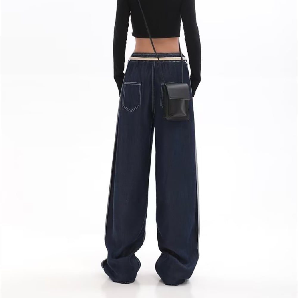 Loose Wide Leg Straight Trousers view 2