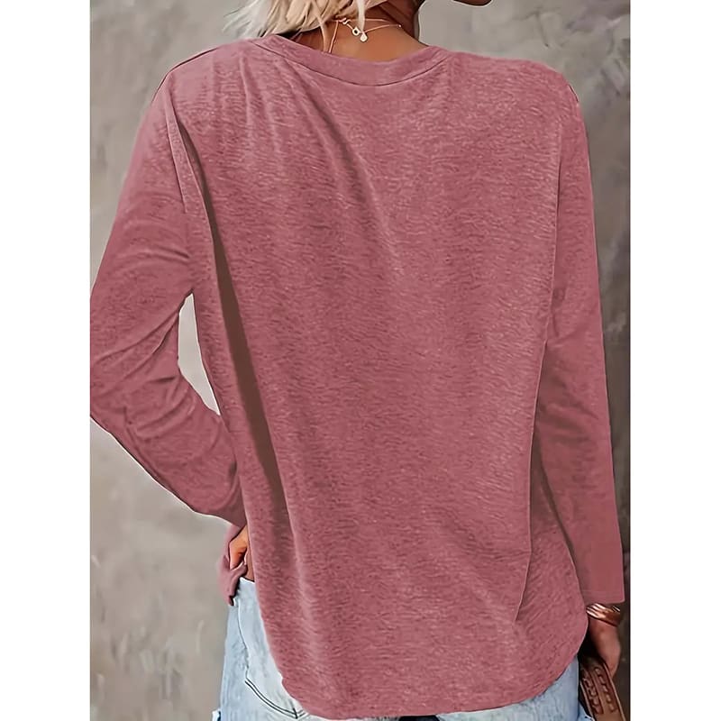 Women's Floral Print Crewneck Casual Long Sleeve T Shirt Pullover Graphic Tee view 4