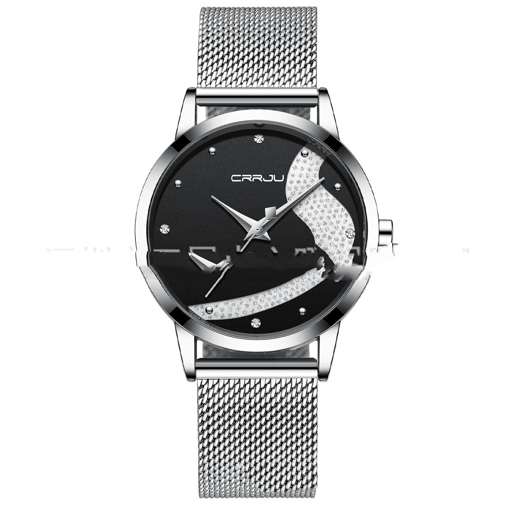 Simple Personality Couple Mesh Belt Genuine Watch view 4