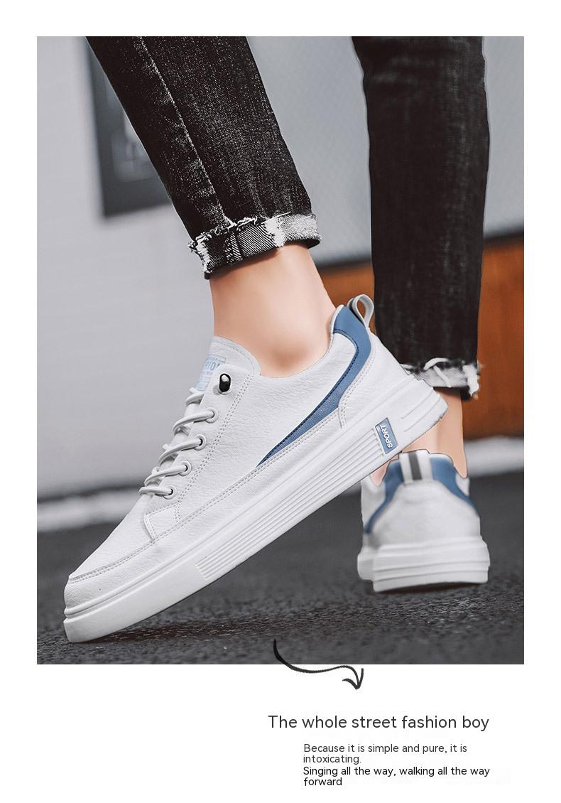 Korean Style Fashionable All-match White Shoes Men's Thin Casual Breathable Canvas Sneakers view 16