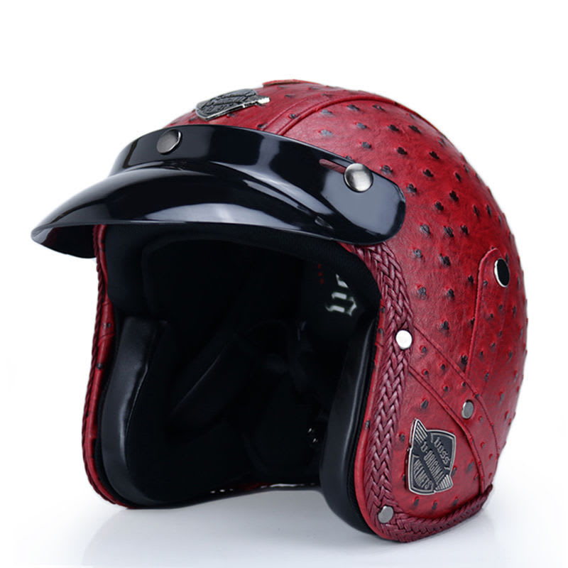 Retro Motorcycle Helmet Male Motorcycle view 12