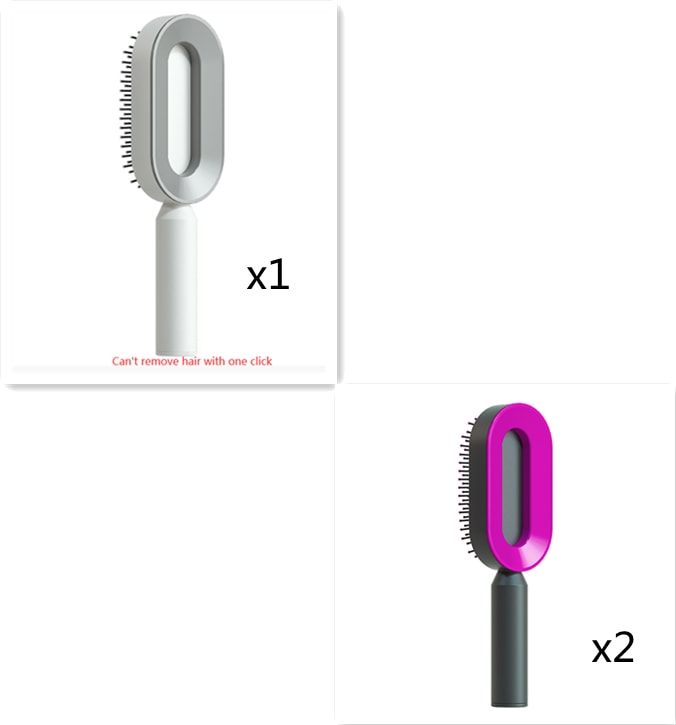 Self Cleaning Hair Brush For Women One-key Cleaning Hair Loss Airbag Massage Scalp Comb Anti-Static Hairbrush view 75
