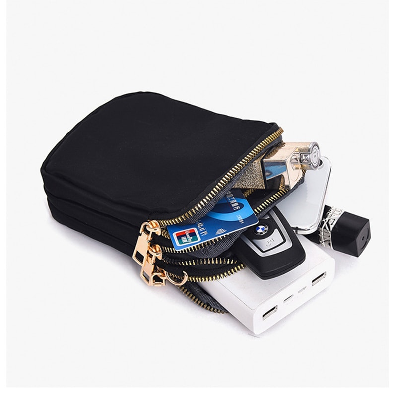 Small Shoulder Bags 3 Layers Of Pockets Mobile Phone Bag Outdoor Daily Crossbody Bag view 7