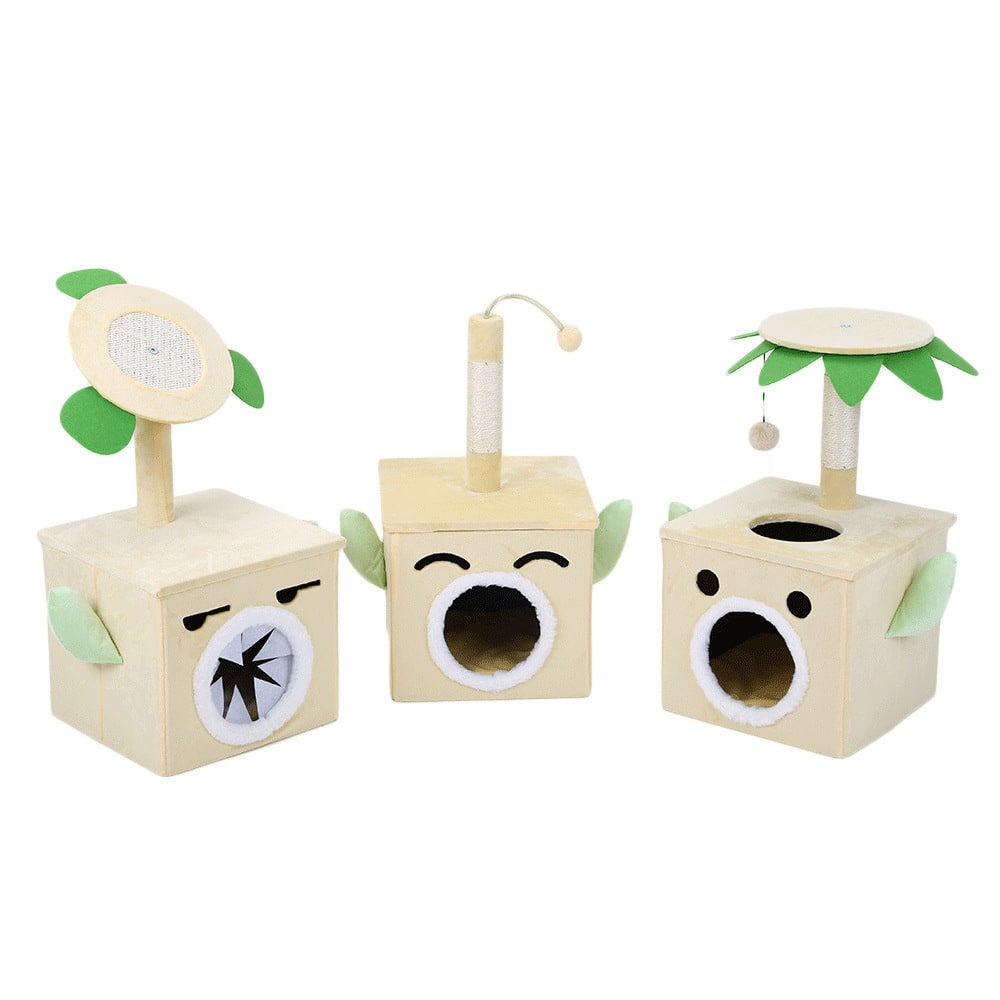 Playable And Sleepy Cat New Product Grinding Claw Toy Scratching Post view 5